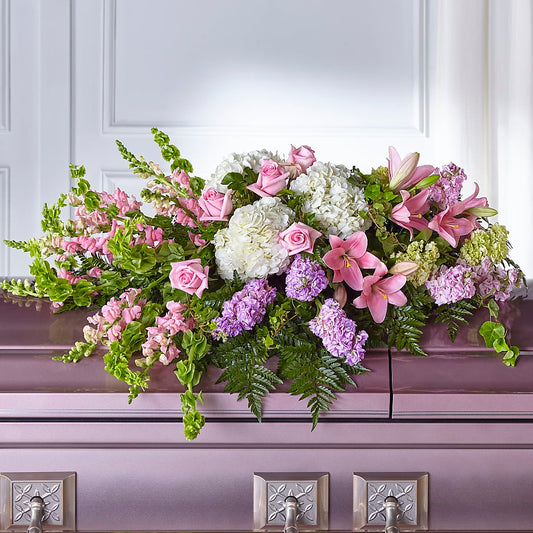 Life's Gratitude Casket Spray –  Serenity Floral, Lake Geneva WI