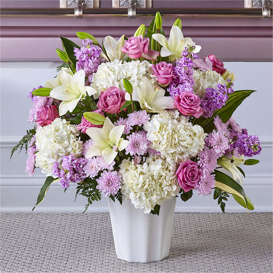 Heaven Sent Floor Basket –  Serenity Floral, Lake Geneva WI