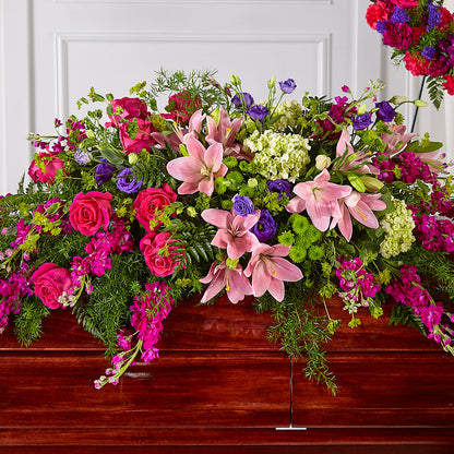Radiant Tribute Casket Spray –  Serenity Floral, Lake Geneva WI
