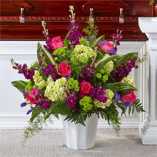 Beautiful Horizons Floor Basket –  Serenity Floral, Lake Geneva WI