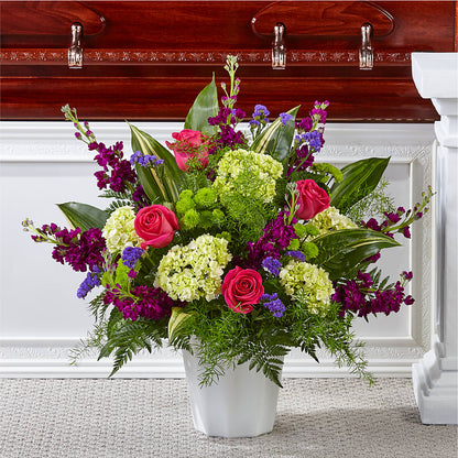 Beautiful Horizons Floor Basket –  Serenity Floral, Lake Geneva WI