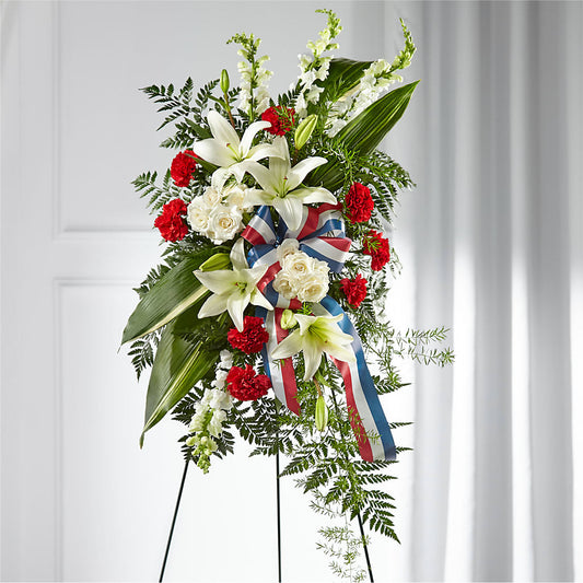 Stars of Life Standing Spray –  Serenity Floral, Lake Geneva WI