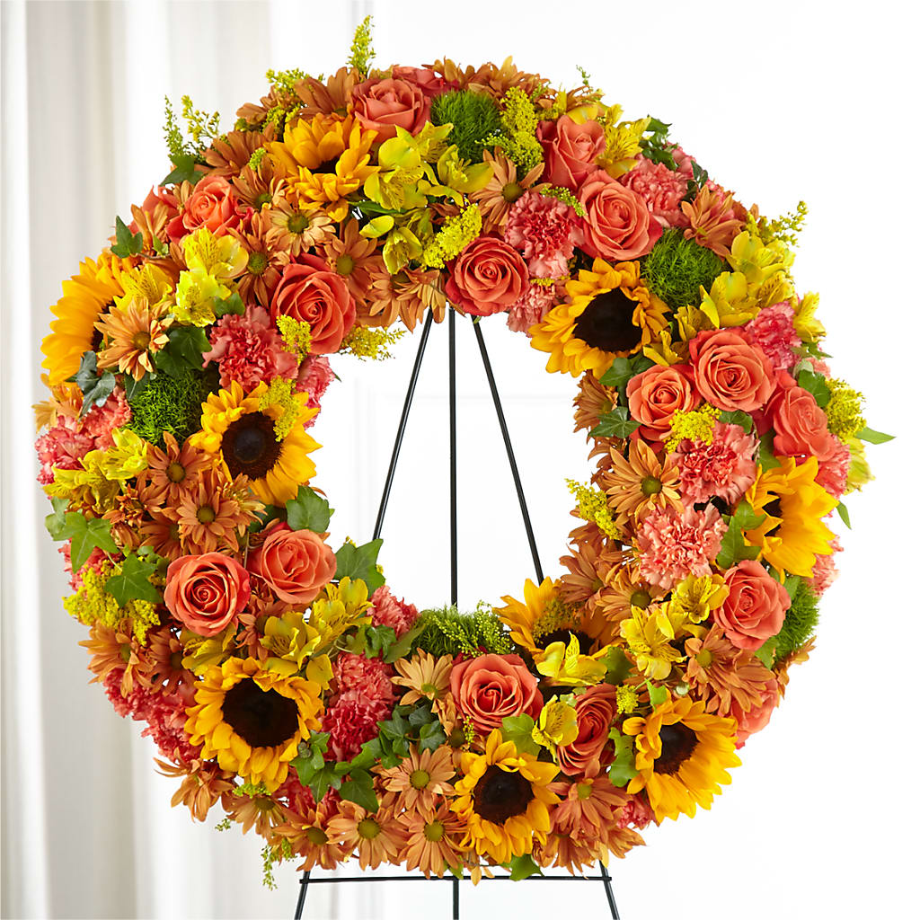 Autumnal Memories Wreath (Standard) –  Serenity Floral, Lake Geneva WI