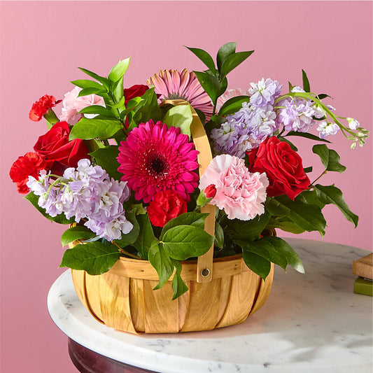 Pink Picnic Basket –  Serenity Floral, Lake Geneva WI
