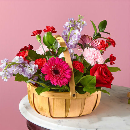 Pink Picnic Basket –  Serenity Floral, Lake Geneva WI