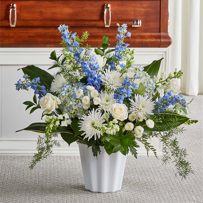 Everlasting Memories Floor Basket –  Serenity Floral, Lake Geneva WI