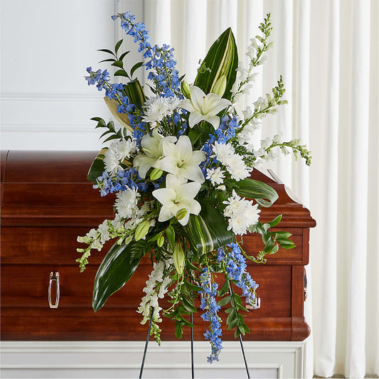 Eternal Impressions Standing Spray –  Serenity Floral, Lake Geneva WI