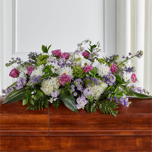Meadows of Serenity Casket Spray –  Serenity Floral, Lake Geneva WI