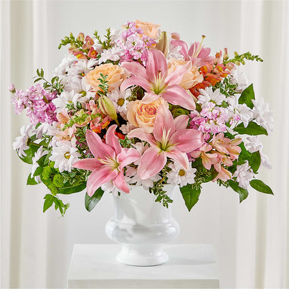 Heartfelt Gesture Urn Arrangement –  Serenity Floral, Lake Geneva WI