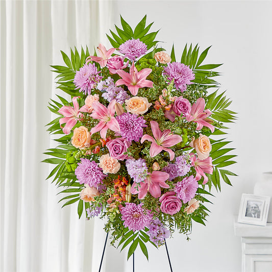 Love & Light Standing Spray –  Serenity Floral, Lake Geneva WI
