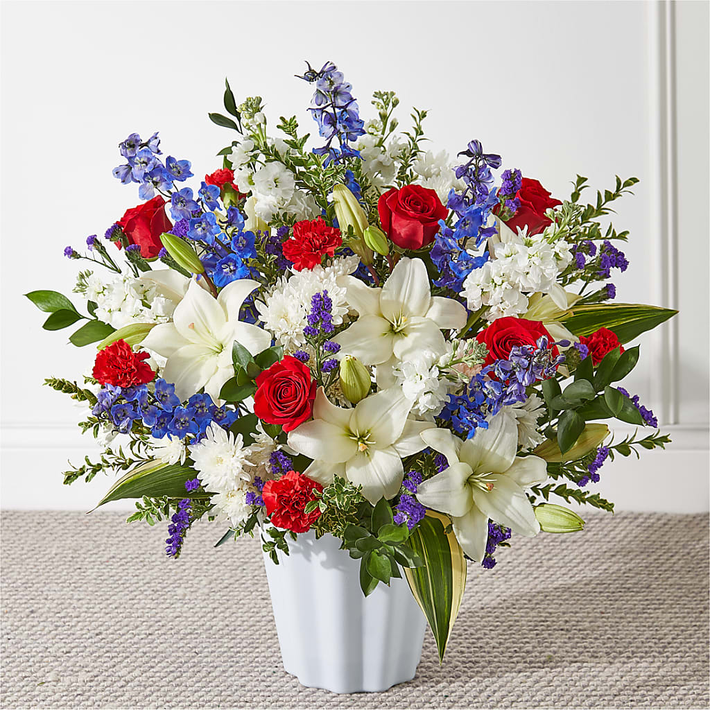 Consoled Floor Basket –  Serenity Floral, Lake Geneva WI