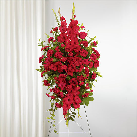 From the Heart Standing Spray –  Serenity Floral, Lake Geneva WI