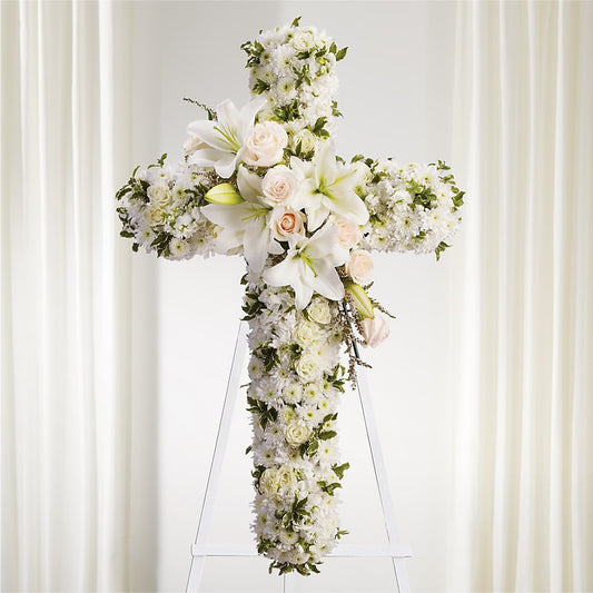 Spiritual Guidance Standing Spray –  Serenity Floral, Lake Geneva WI