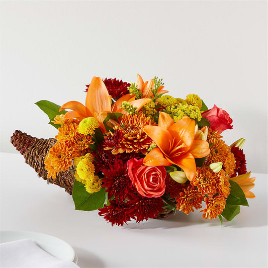 Bouquet of Blessings Cornucopia –  Serenity Floral, Lake Geneva WI