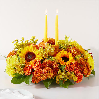 Autumn Harmony Centerpiece –  Serenity Floral, Lake Geneva WI