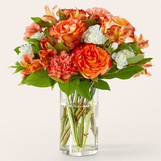 Apricot Glow Bouquet –  Serenity Floral, Lake Geneva WI