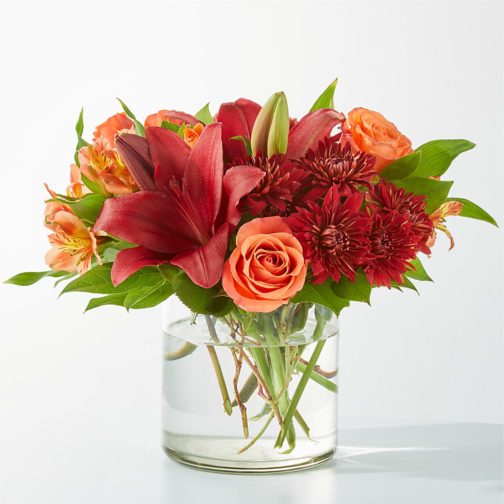 Crimson Leaves Bouquet –  Serenity Floral, Lake Geneva WI