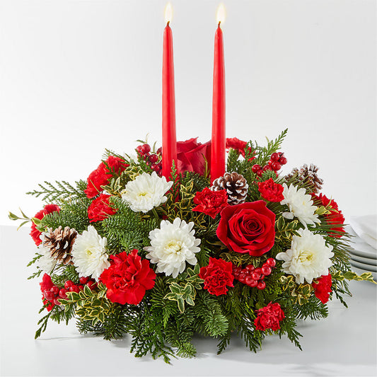 Holiday Soiree Centerpiece –  Serenity Floral, Lake Geneva WI