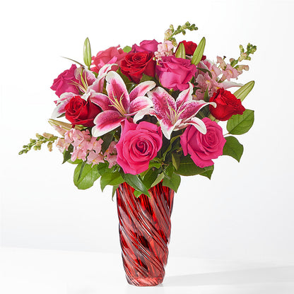 Always You Bouquet with Luxe Swirl Vase –  Serenity Floral, Lake Geneva WI
