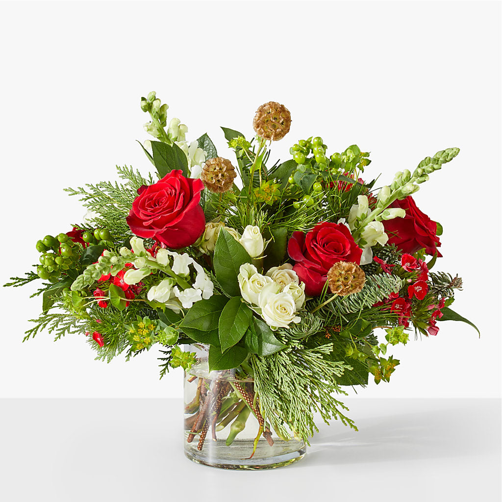 Deck the Halls Bouquet –  Serenity Floral, Lake Geneva WI