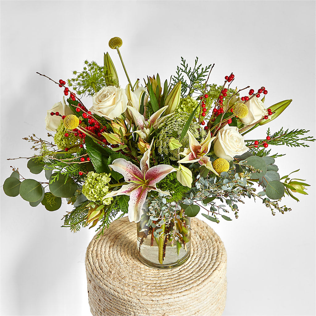 Berry & Bright Bouquet –  Serenity Floral, Lake Geneva WI