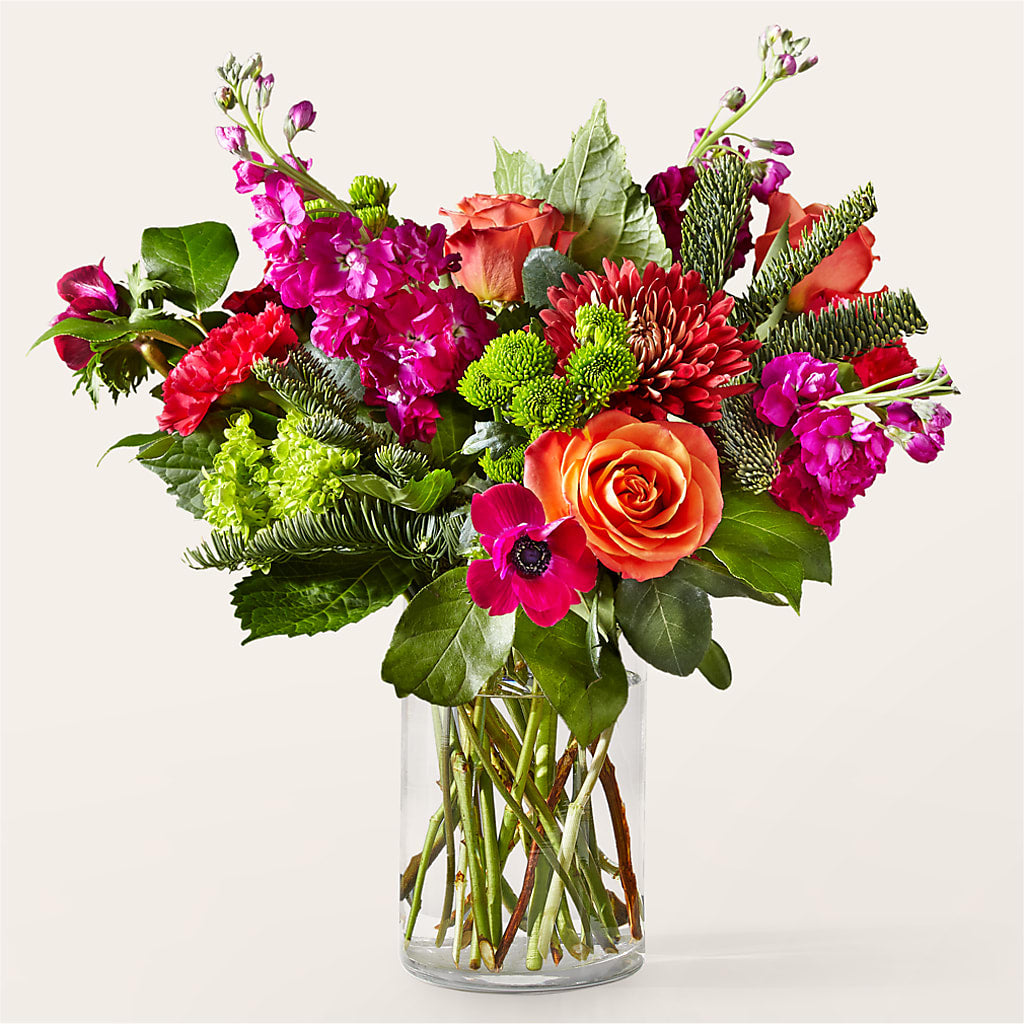 All the Tinsel Bouquet –  Serenity Floral, Lake Geneva WI