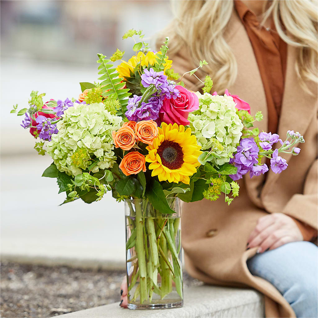 Vibrant Greetings Bouquet –  Serenity Floral, Lake Geneva WI