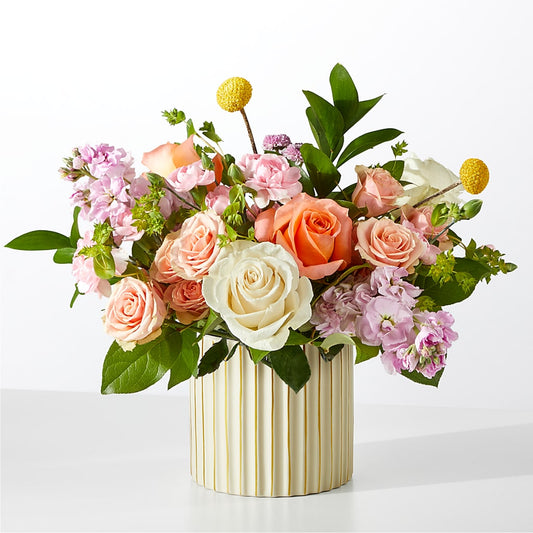 French Market Bouquet with Ivory Vase –  Serenity Floral, Lake Geneva WI