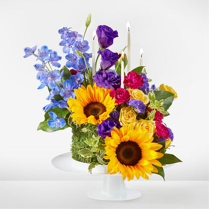 Star of the Day Floral Cake –  Serenity Floral, Lake Geneva WI