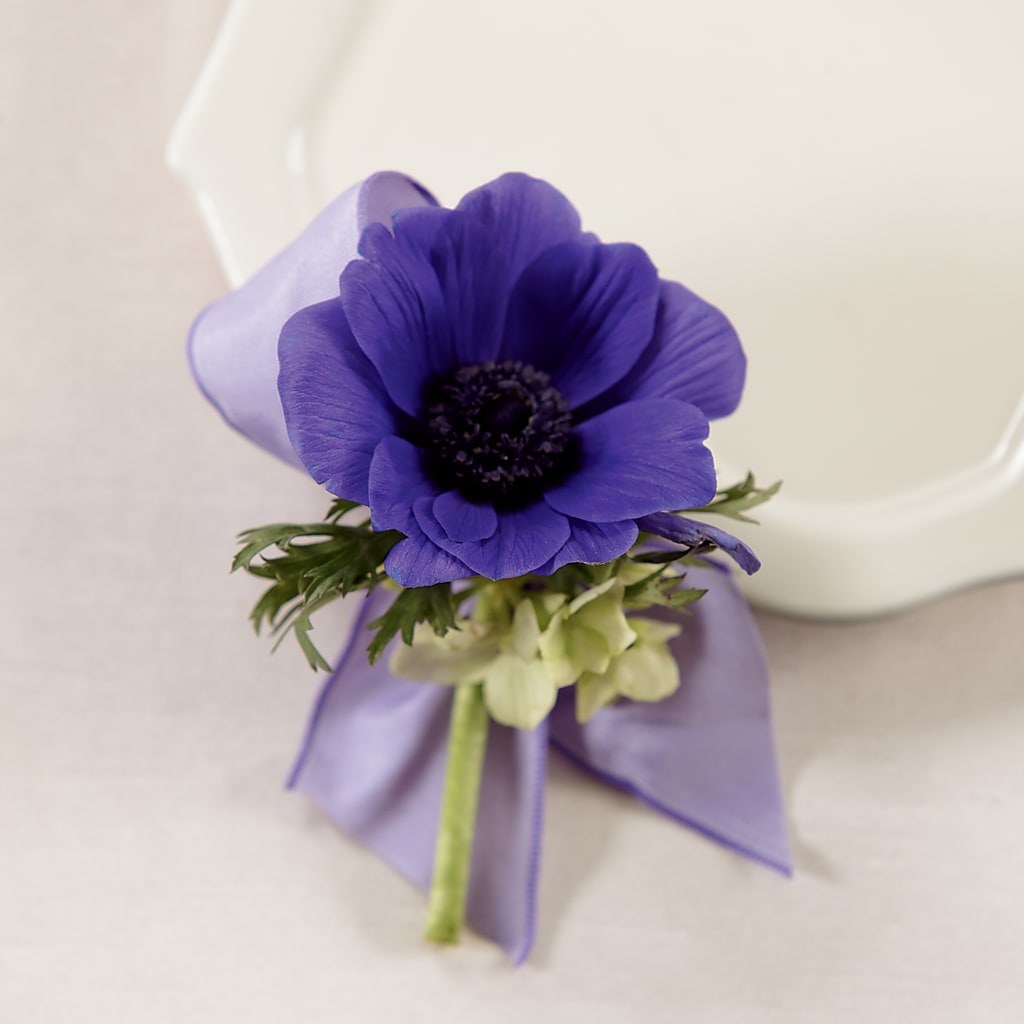Purple Passion Boutonniere –  Serenity Floral, Lake Geneva WI