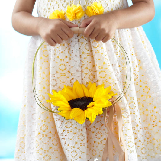 Sweet Sunshine Flower Girl Bouquet –  Serenity Floral, Lake Geneva WI